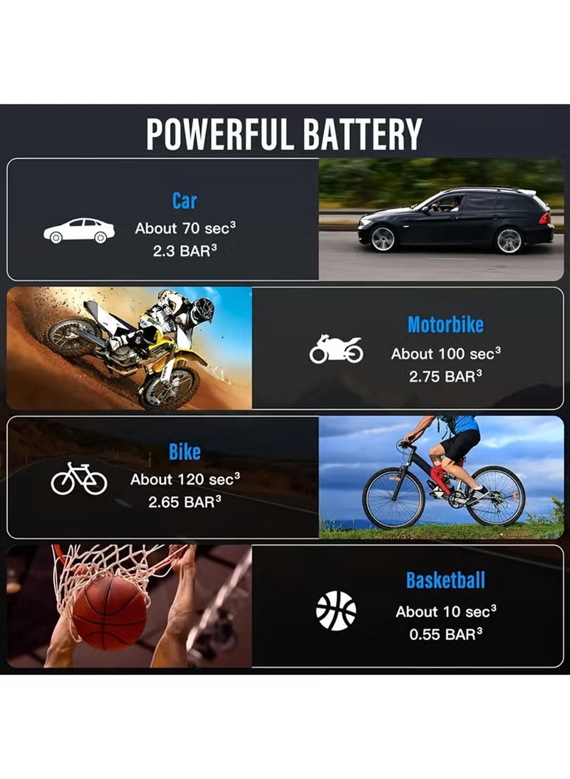 Portable Car Jump Starter + Air Pump with LED