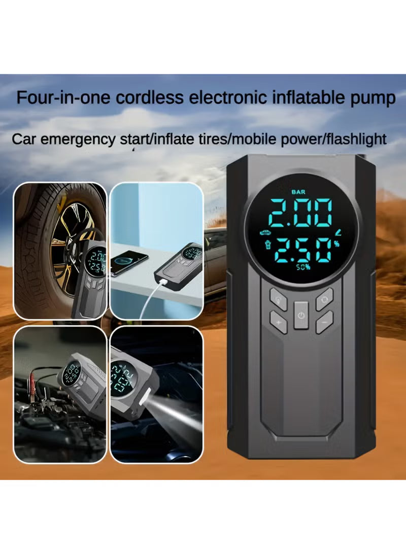 Portable Car Jump Starter + Air Pump with LED