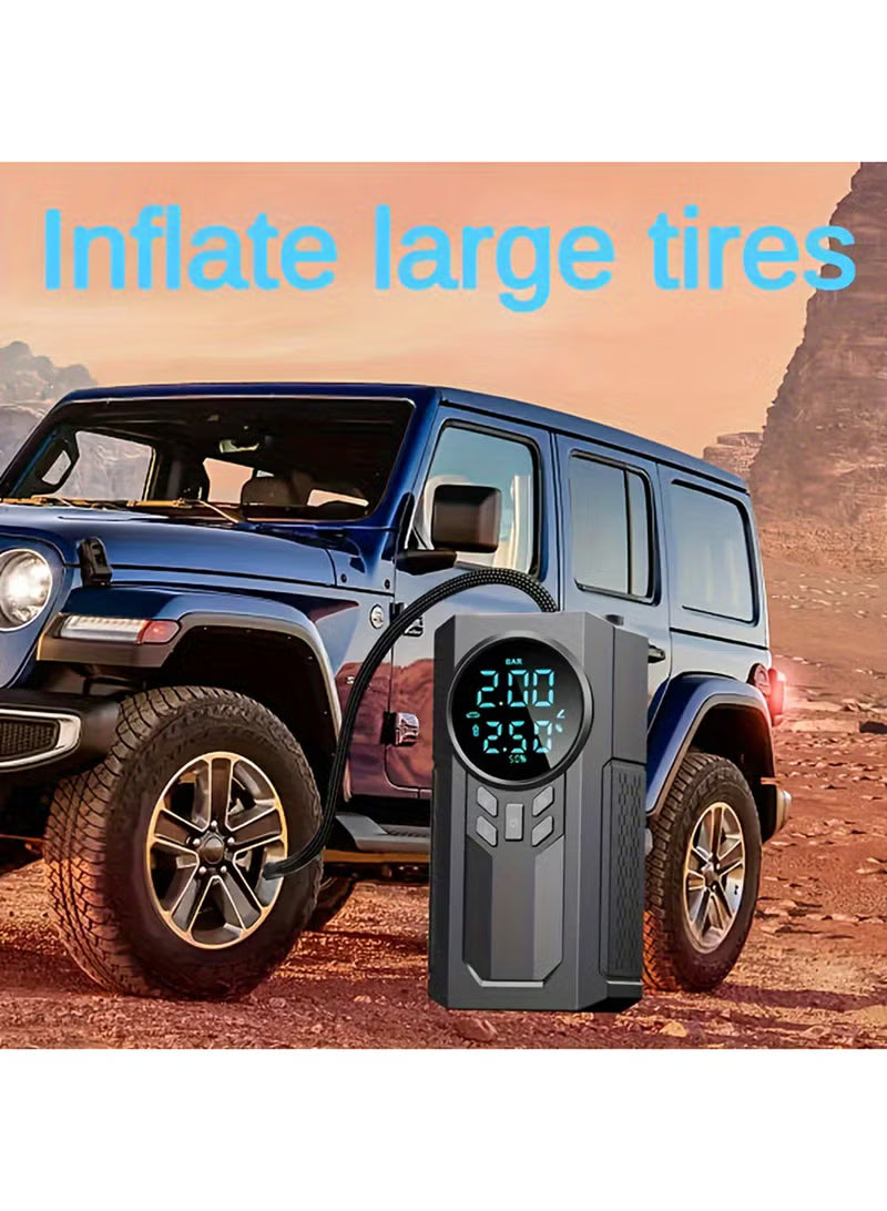 Portable Car Jump Starter + Air Pump with LED
