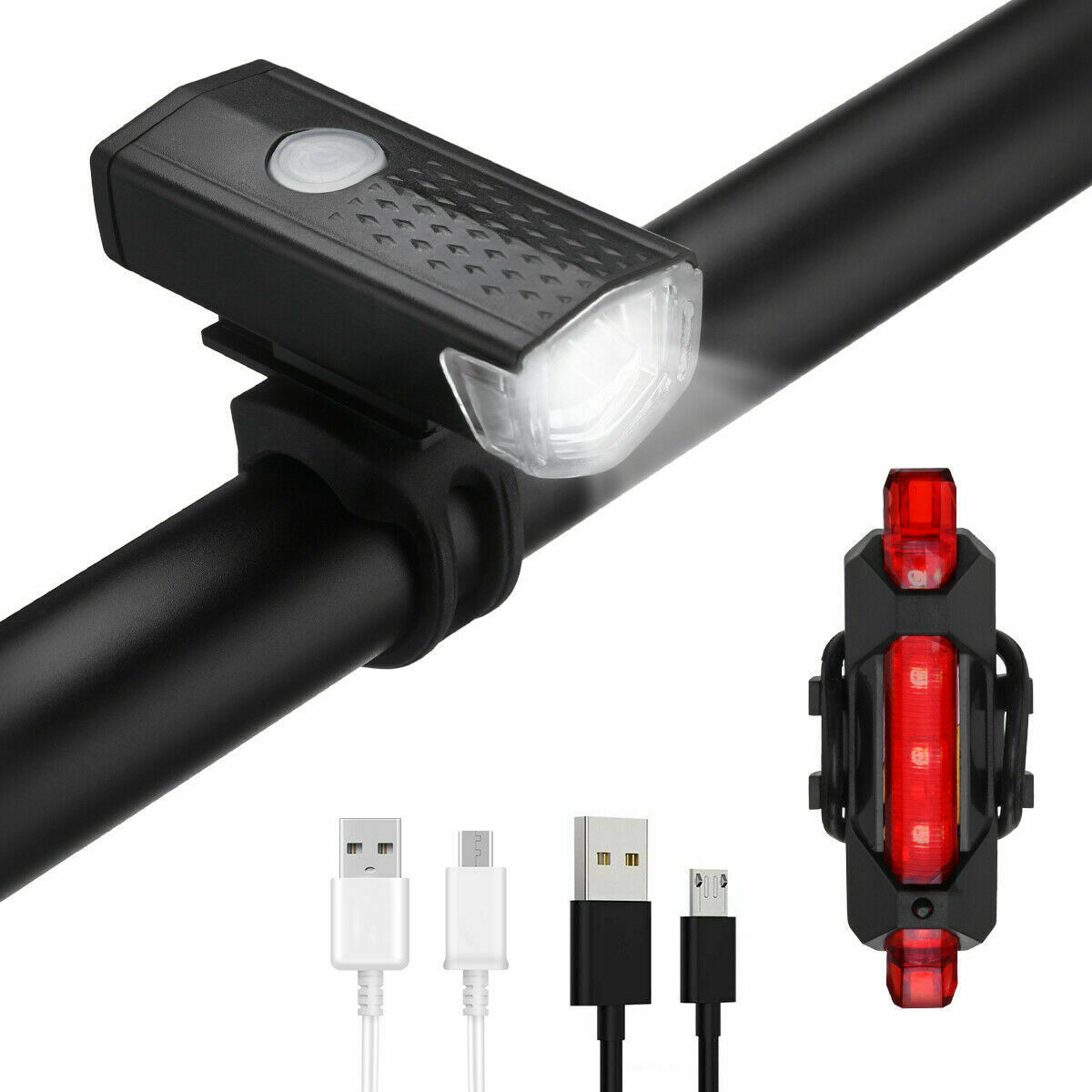 Rainproof USB Rechargeable LED Bike Lights