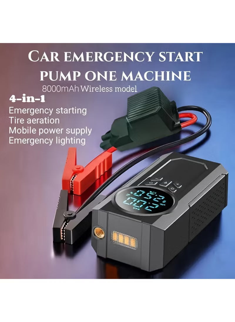 Portable Car Jump Starter + Air Pump with LED